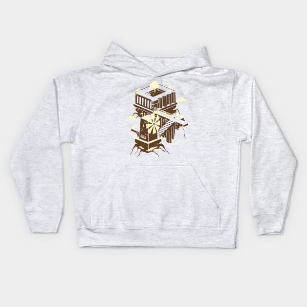 Castle of the Mist Kids Hoodie by TravisPixels